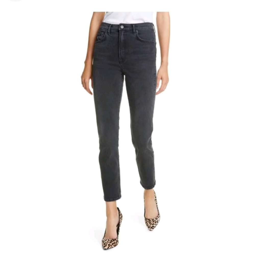 GRLFRND Reed High Waist Skinny Jeans in Black Rain